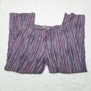 Nine & Company striped purple pajama pants